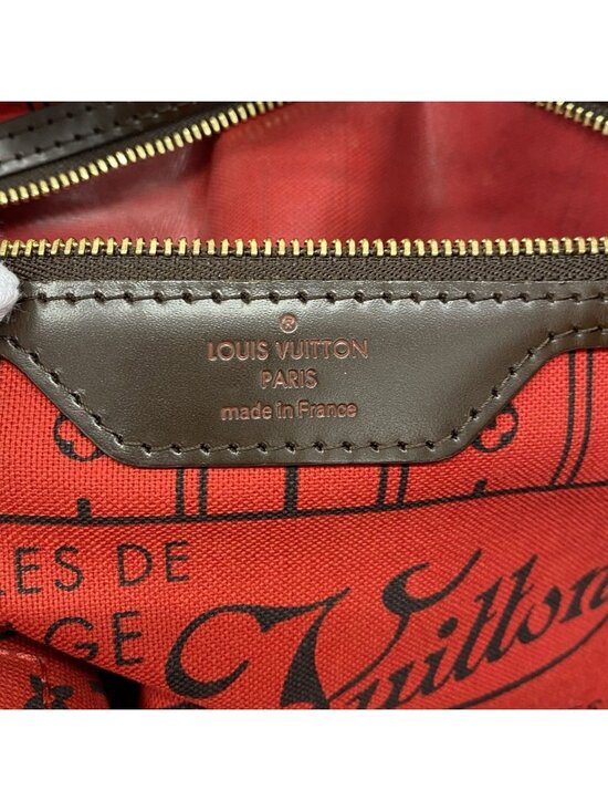 LOUIS VUITTON Damier Ebene Neverfull PM Tote Bag LV  Louis Vuitton Tote Damier Neverfull PM Ebene